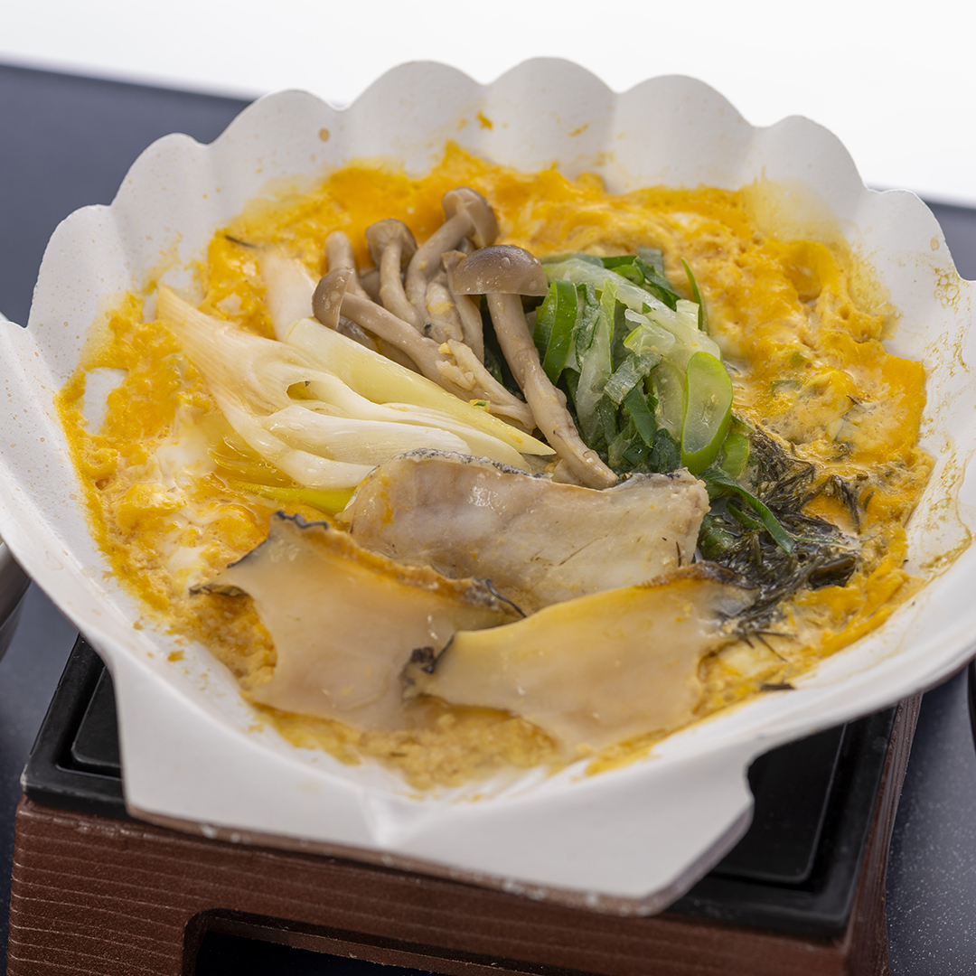 タラ＆アワビの貝焼き味噌定食