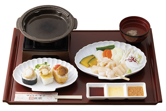 新・ご当地グルメの「平内ホタテ活御膳」