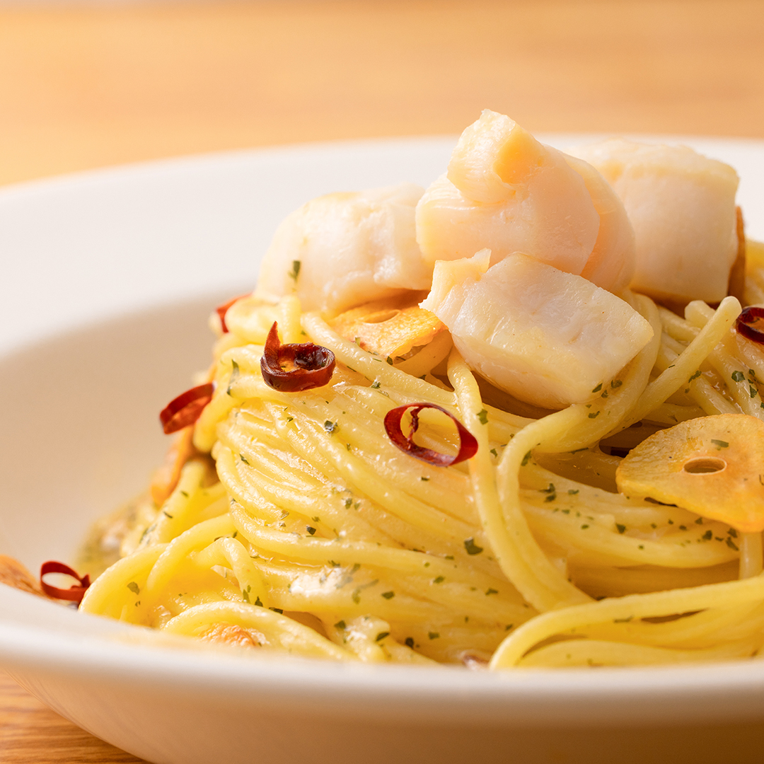 『青森ニンニク』＆ホタテの俺のペペロンチーノ