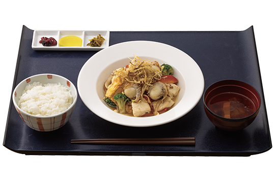 『青森ゴボウ』＆ホタテの北のチャンプルー定食