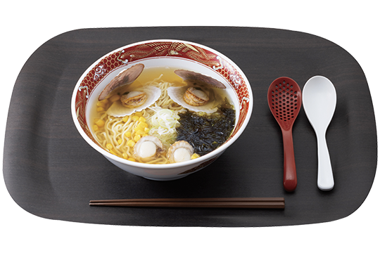 陸奥湾ホタテ殻付き塩ラーメン